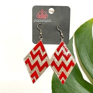 Red & Silver Earrings